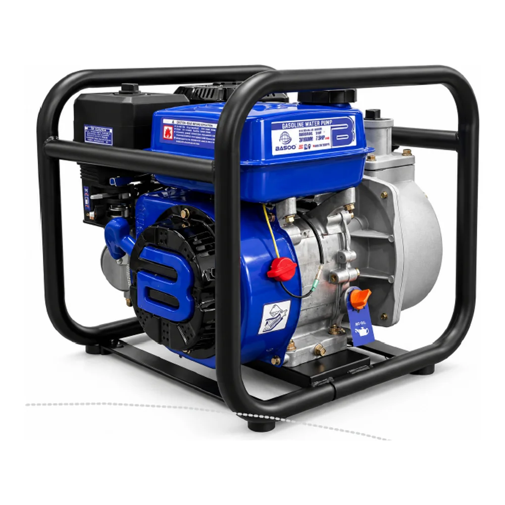 BASOO BS-150BL gas / gasoline water pump with blue engine