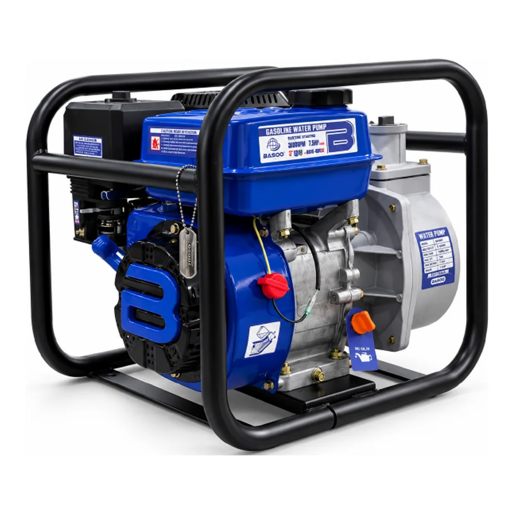 BASOO BS-150GB gasoline water pump with blue engine