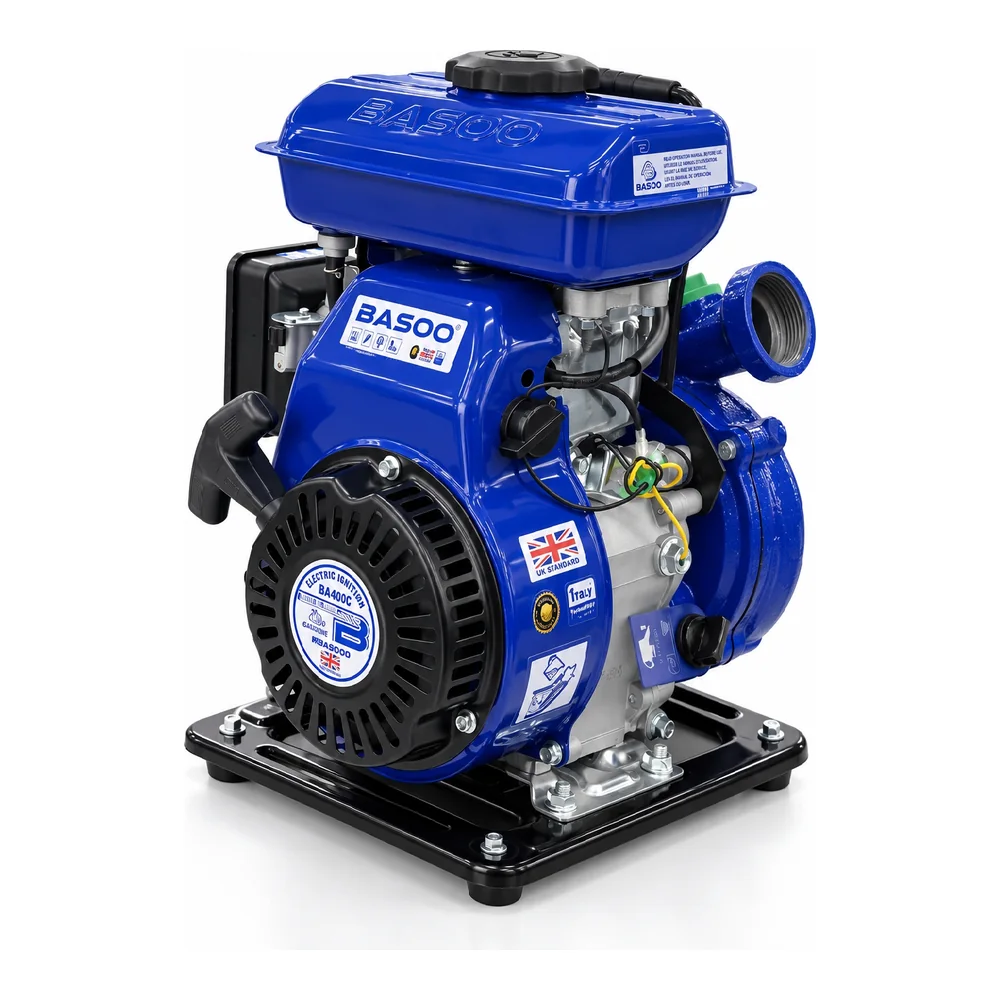 BASOO BS-25XI gasoline water pump with blue engine